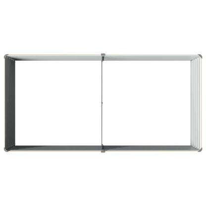 Raised Garden Bed Ivory 160 x 80 x 55 cm cold-rolled steel