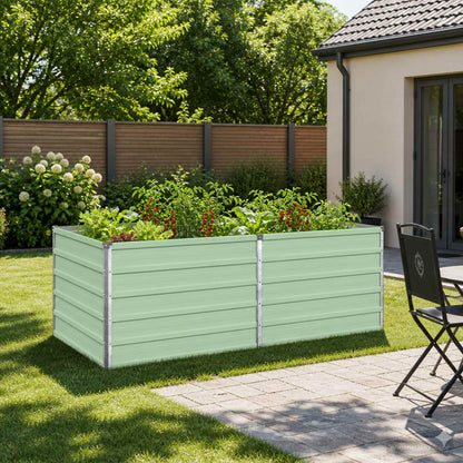 Raised Garden Bed Pastel Green 160 x 80 x 55 cm
