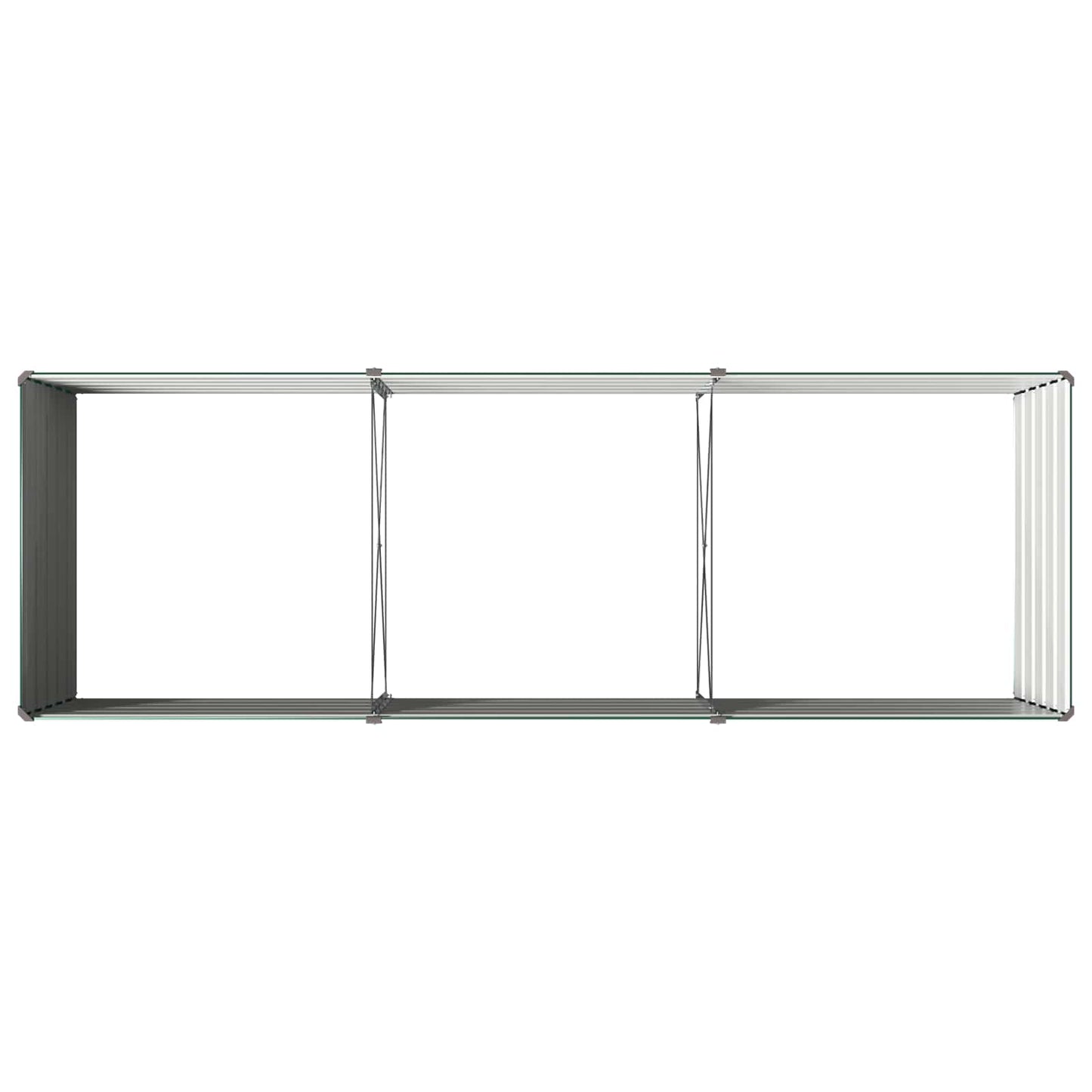 Raised Garden Bed Green 240 x 80 x 55 cm cold-rolled steeel