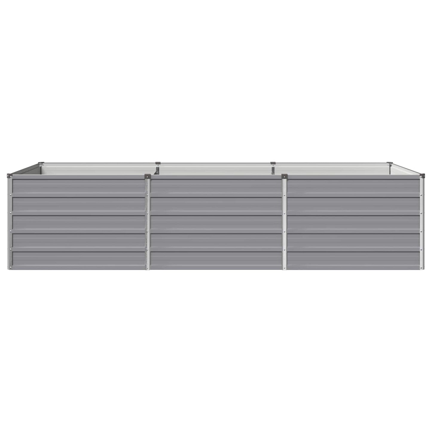 Raised Garden Bed Grey 240 x 80 x 55 cm cold-rolled steel