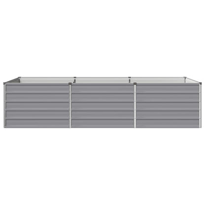 Raised Garden Bed Grey 240 x 80 x 55 cm cold-rolled steel