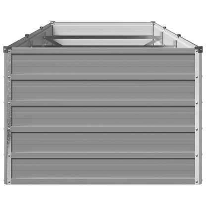 Raised Garden Bed Grey 240 x 80 x 55 cm cold-rolled steel