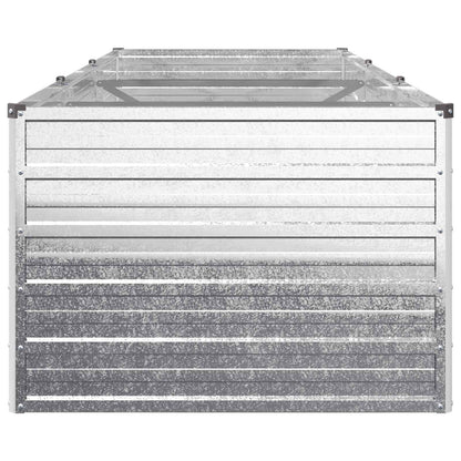 Raised Garden Bed Silver 240 x 80 x 55 cm galvanized