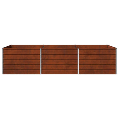 Raised Garden Bed Rusty 240 x 80 x 55 cm corton