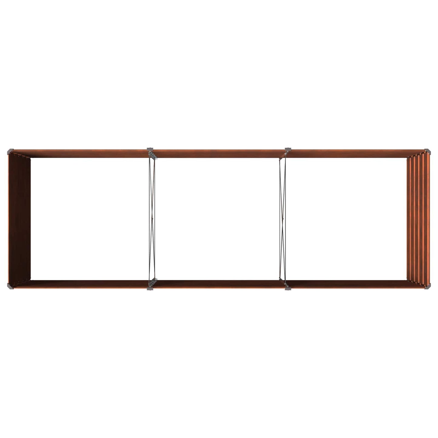 Raised Garden Bed Rusty 240 x 80 x 55 cm corton