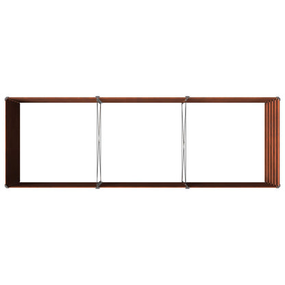 Raised Garden Bed Rusty 240 x 80 x 55 cm corton