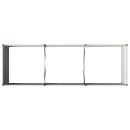 Raised Garden Bed Ivory 240 x 80 x 55 cm cold-rolled steel