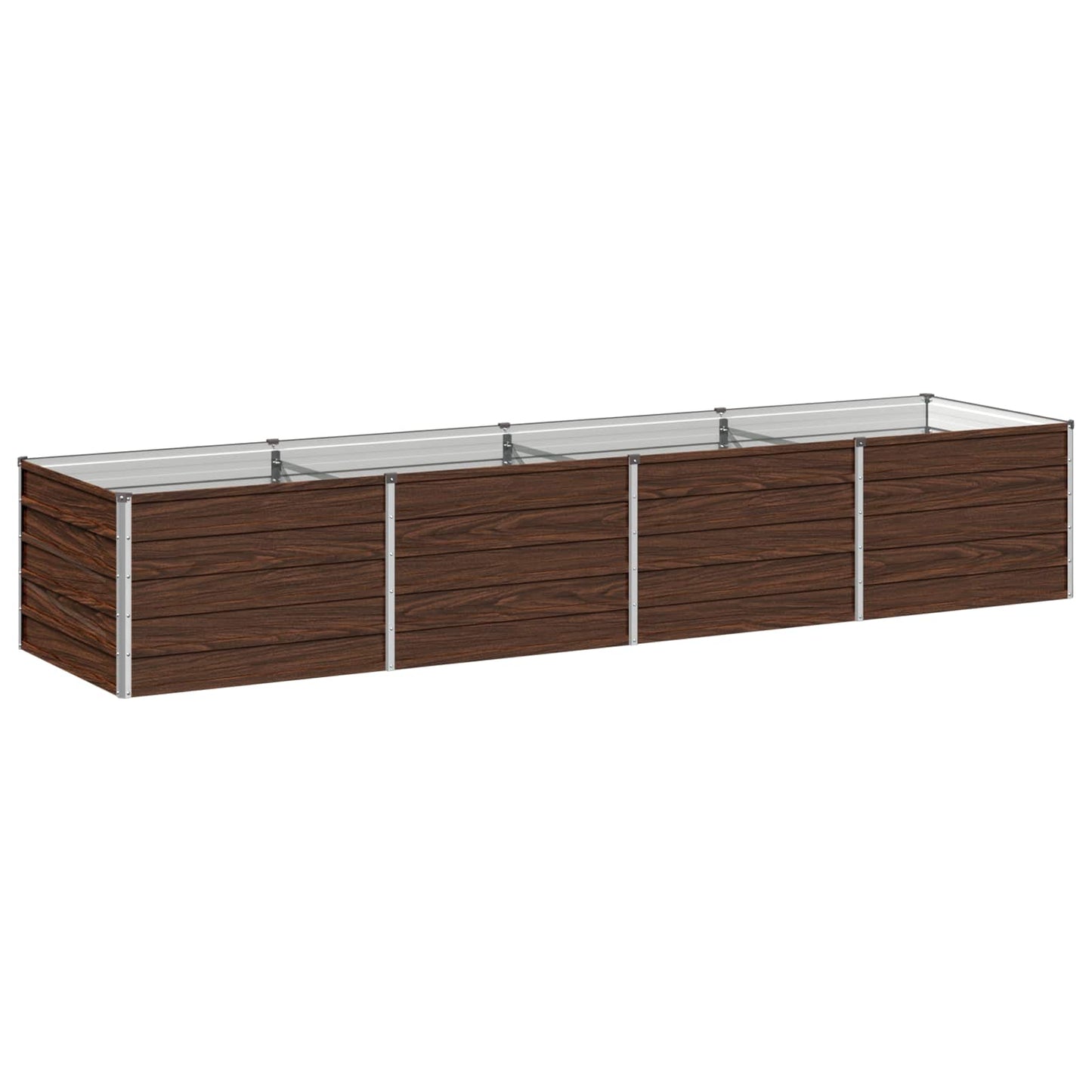 Raised Garden Bed Black 320 x 80 x 55 cm cold-rolled steel