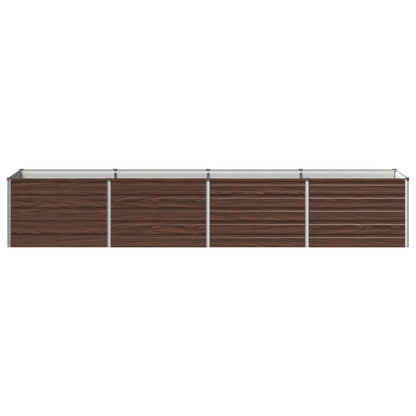 Raised Garden Bed Black 320 x 80 x 55 cm cold-rolled steel