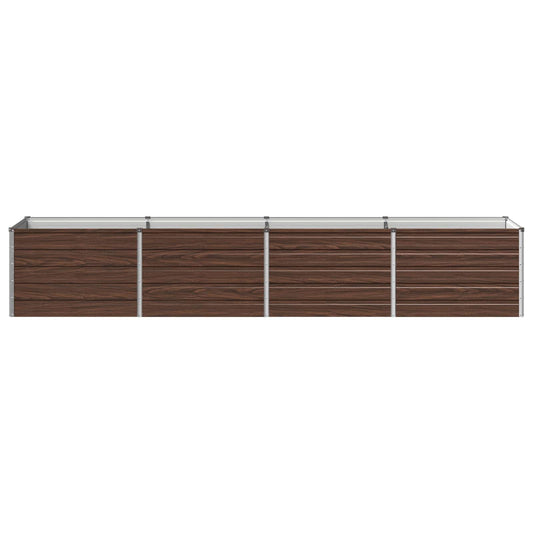 Raised Garden Bed Black 320 x 80 x 55 cm cold-rolled steel