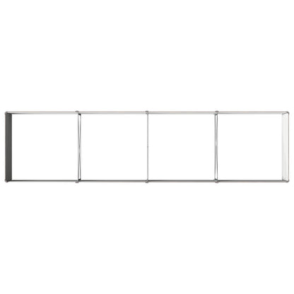 Raised Garden Bed Black 320 x 80 x 55 cm cold-rolled steel