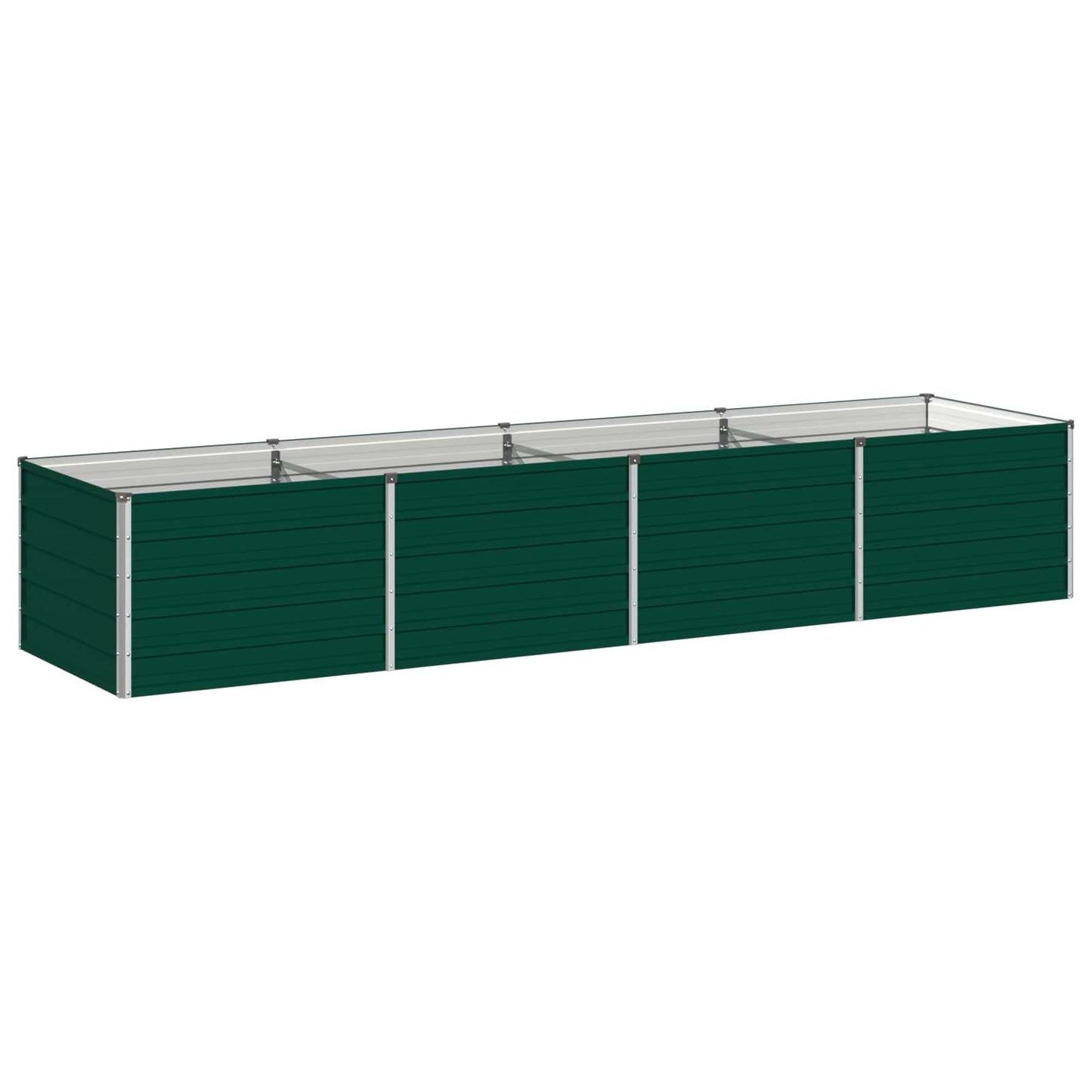 Raised Garden Bed Green 320 x 80 x 55 cm cold-rolled steeel