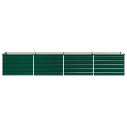 Raised Garden Bed Green 320 x 80 x 55 cm cold-rolled steeel
