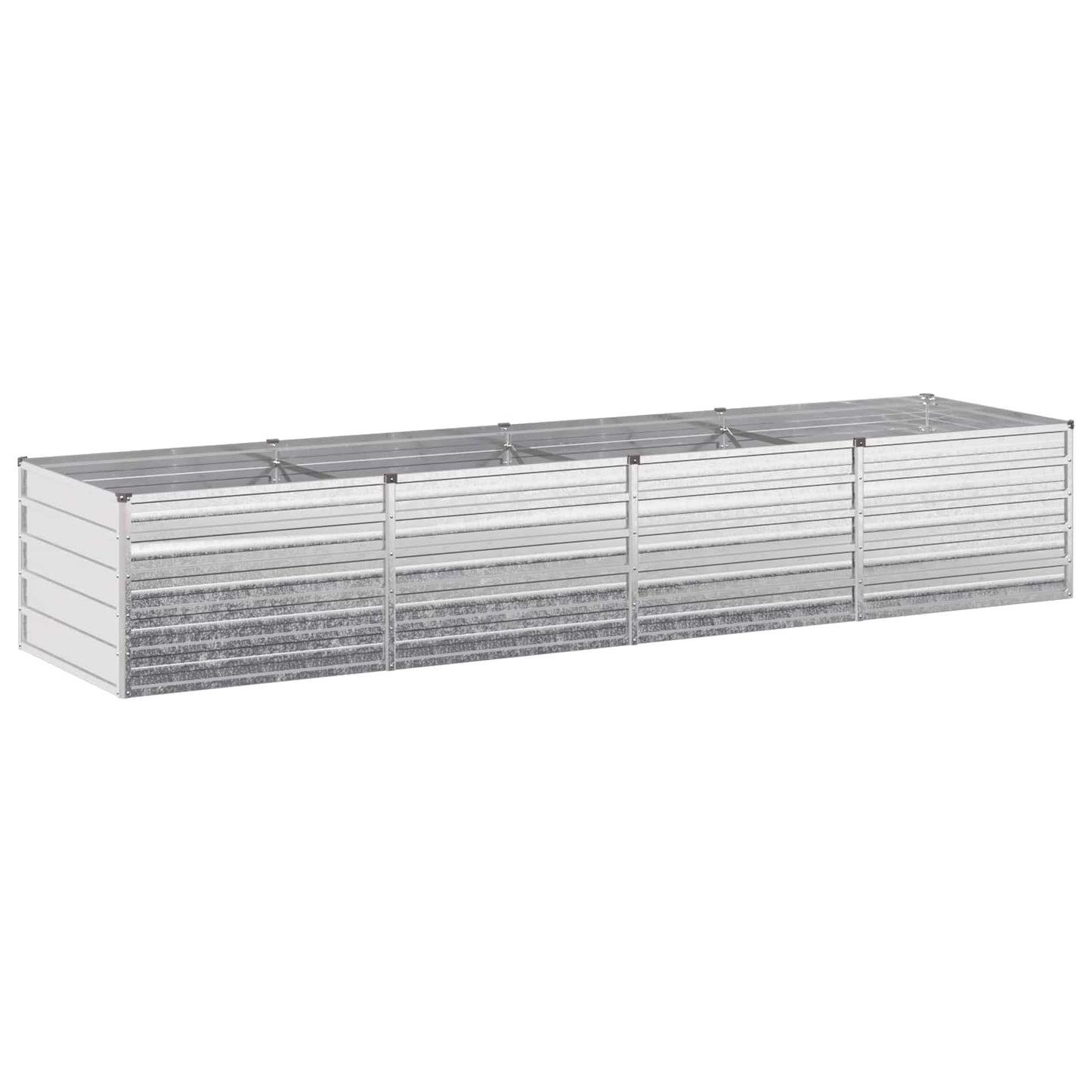 Raised Garden Bed Silver 320 x 80 x 55 cm galvanized