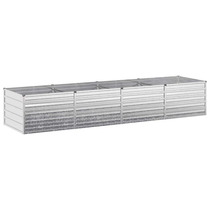 Raised Garden Bed Silver 320 x 80 x 55 cm galvanized