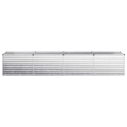Raised Garden Bed Silver 320 x 80 x 55 cm galvanized