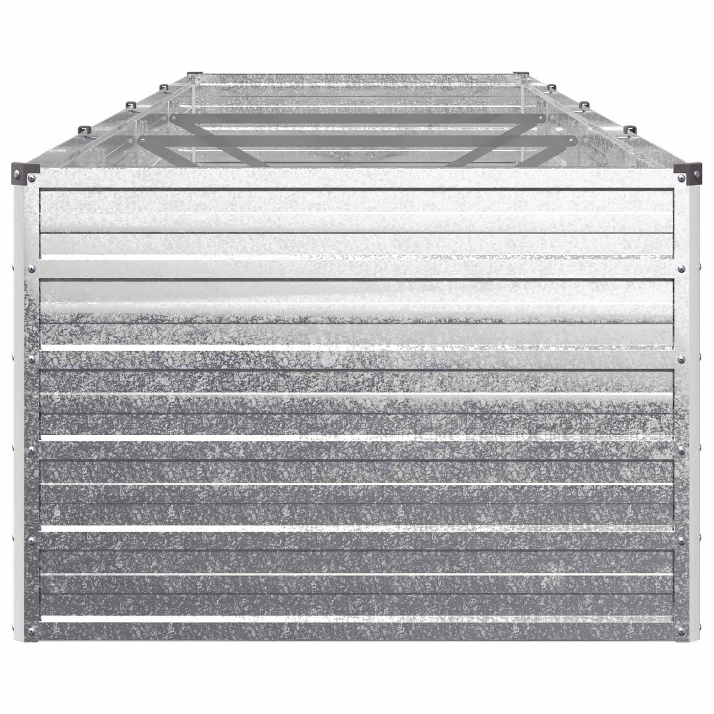 Raised Garden Bed Silver 320 x 80 x 55 cm galvanized