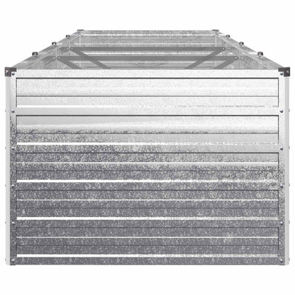 Raised Garden Bed Silver 320 x 80 x 55 cm galvanized