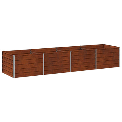 Raised Garden Bed Rusty 320 x 80 x 55 cm corton