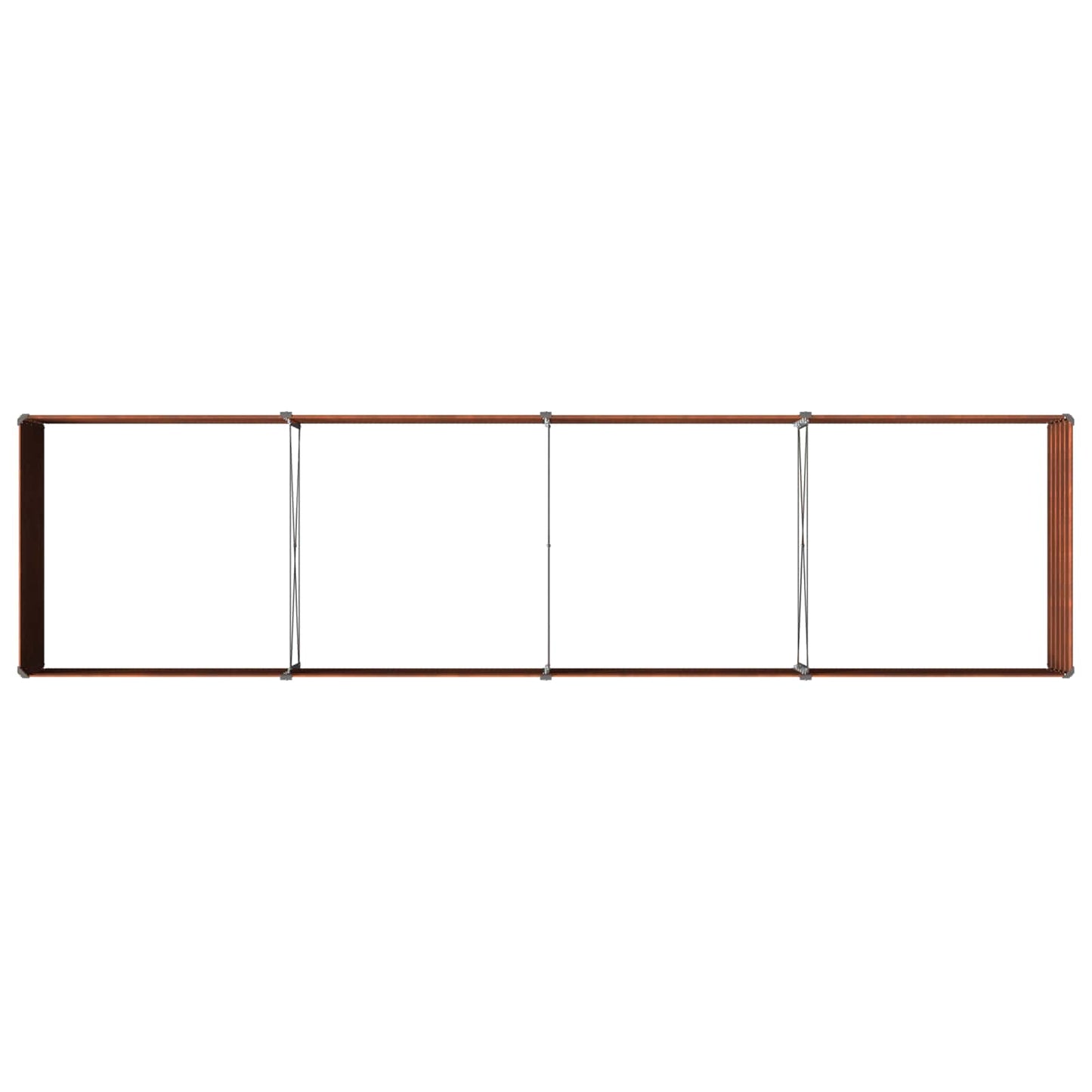 Raised Garden Bed Rusty 320 x 80 x 55 cm corton