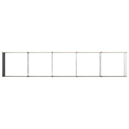 Raised Garden Bed Wood Brown 400 x 80 x 55 cm cold-rolled steel