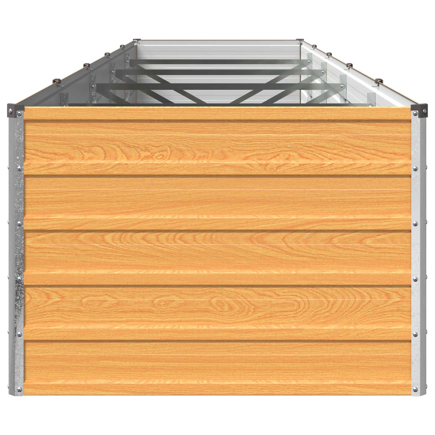 Raised Garden Bed Natural 400 x 80 x 55 cm cold-rolled steel