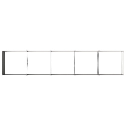 Raised Garden Bed Black 400 x 80 x 55 cm cold-rolled steel