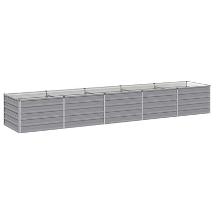 Raised Garden Bed Grey 400 x 80 x 55 cm cold-rolled steel