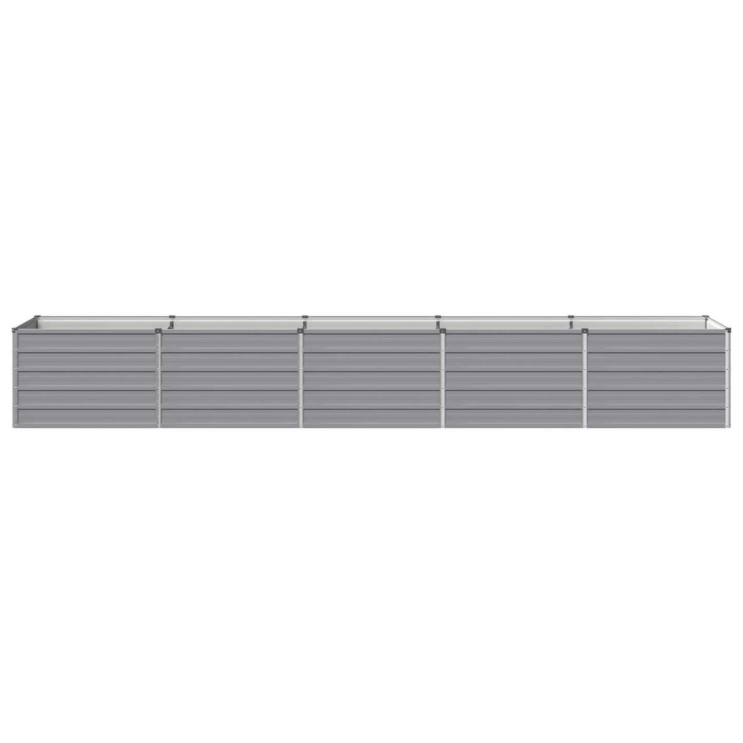 Raised Garden Bed Grey 400 x 80 x 55 cm cold-rolled steel