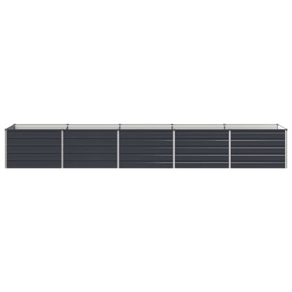 Raised Garden Bed Anthracite 400 x 80 x 55 cm cold-rolled steel
