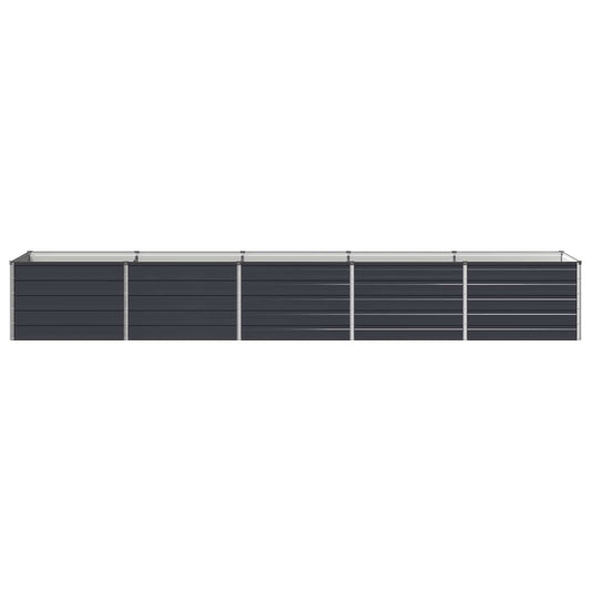 Raised Garden Bed Anthracite 400 x 80 x 55 cm cold-rolled steel