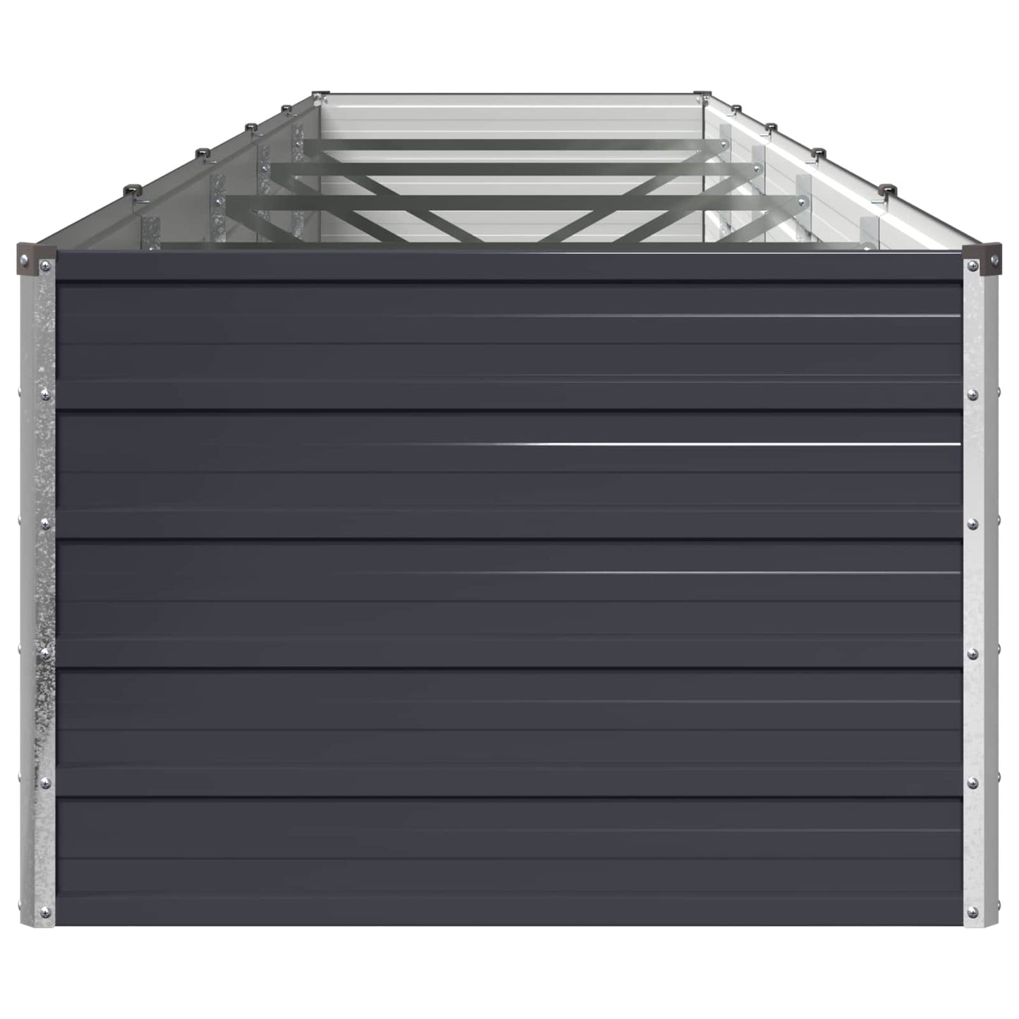 Raised Garden Bed Anthracite 400 x 80 x 55 cm cold-rolled steel