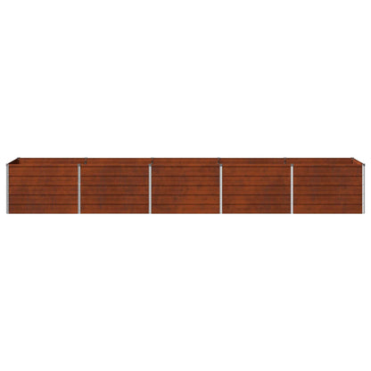 Raised Garden Bed Rusty 400 x 80 x 55 cm corton