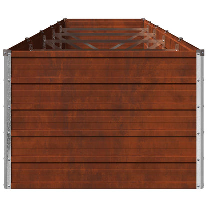 Raised Garden Bed Rusty 400 x 80 x 55 cm corton