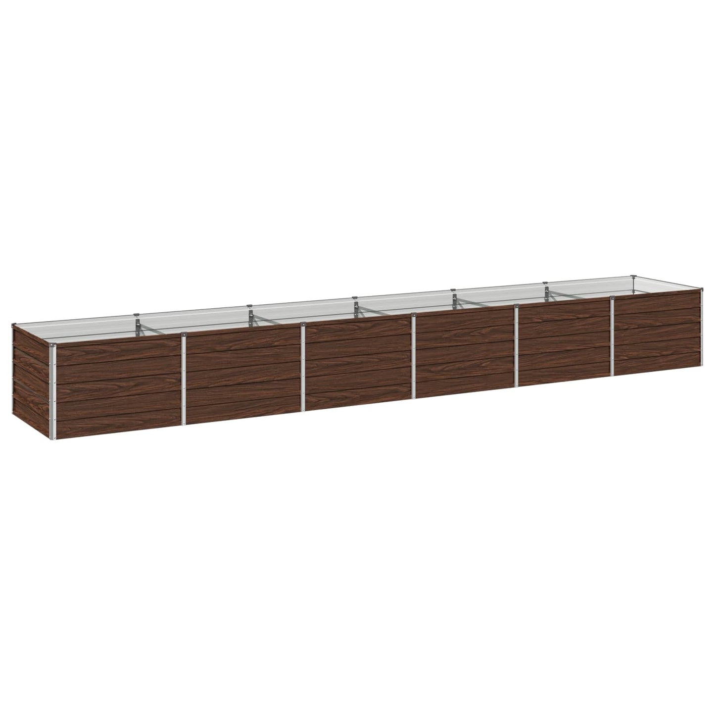 Raised Garden Bed Black 480 x 80 x 55 cm cold-rolled steel