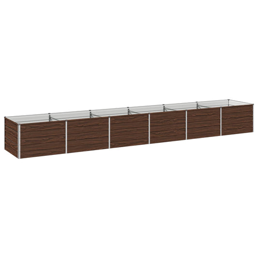 Raised Garden Bed Black 480 x 80 x 55 cm cold-rolled steel