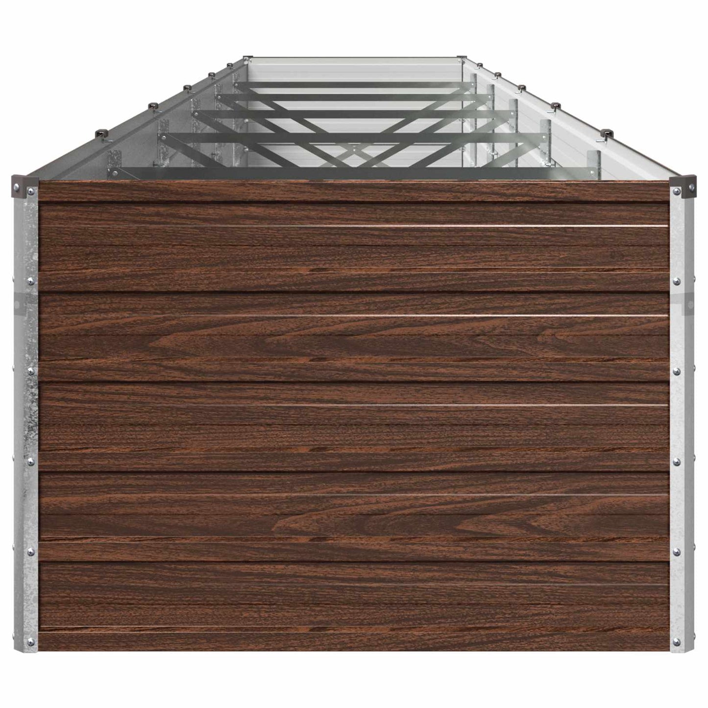 Raised Garden Bed Black 480 x 80 x 55 cm cold-rolled steel