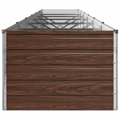 Raised Garden Bed Black 480 x 80 x 55 cm cold-rolled steel