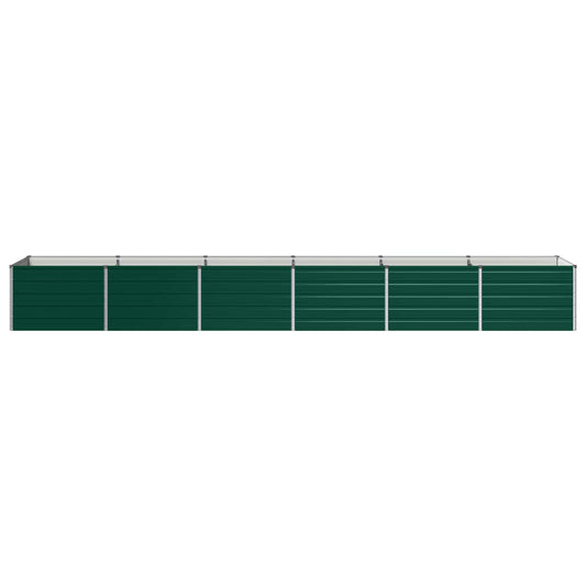 Raised Garden Bed Green 480 x 80 x 55 cm cold-rolled steeel