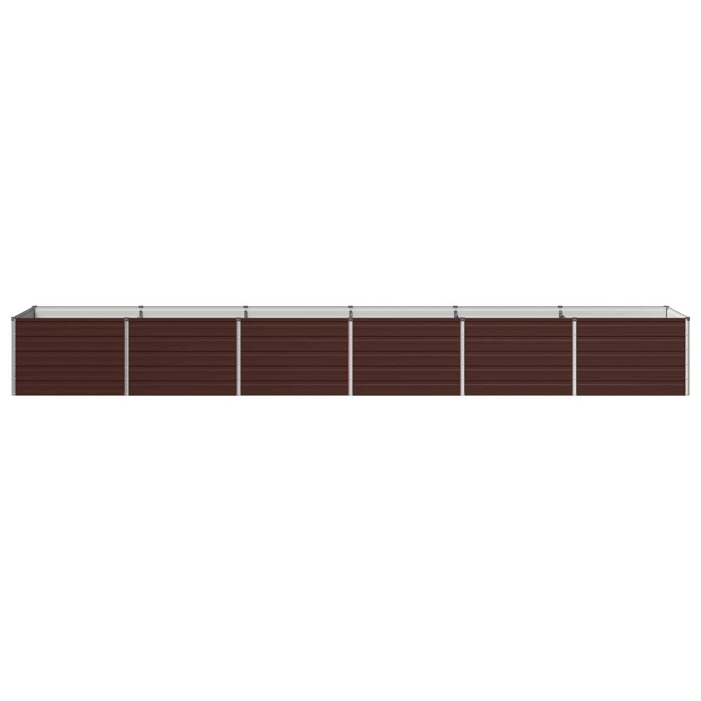 Raised Garden Bed Brown 480 x 80 x 55 cm cold-rolled steel