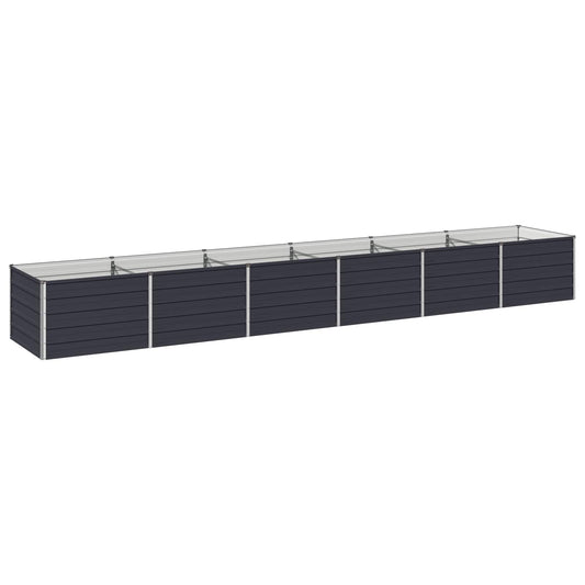 Raised Garden Bed Anthracite 480 x 80 x 55 cm cold-rolled steel
