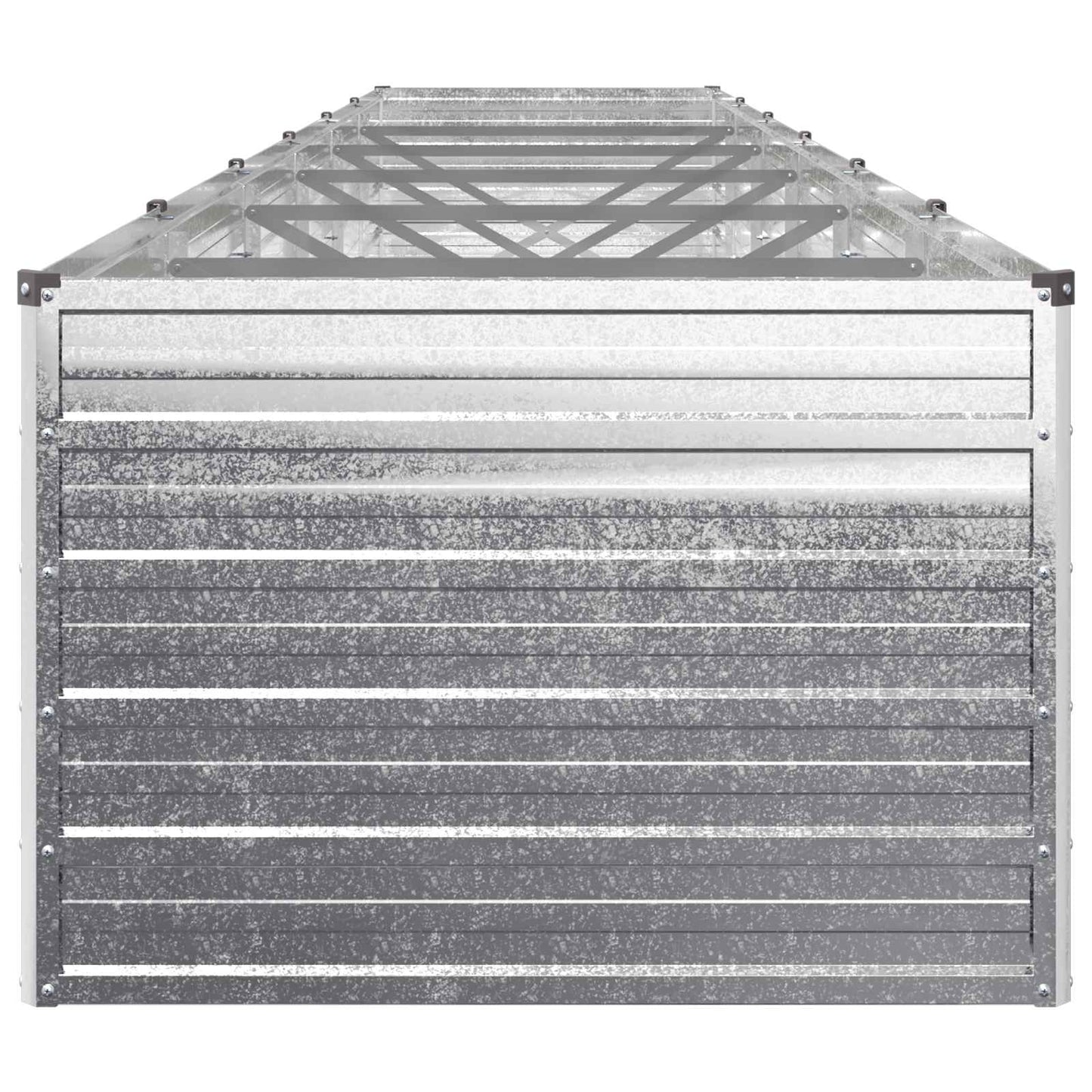 Raised Garden Bed Silver 480 x 80 x 55 cm galvanized