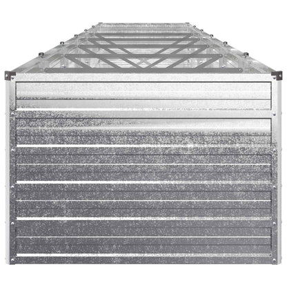 Raised Garden Bed Silver 480 x 80 x 55 cm galvanized