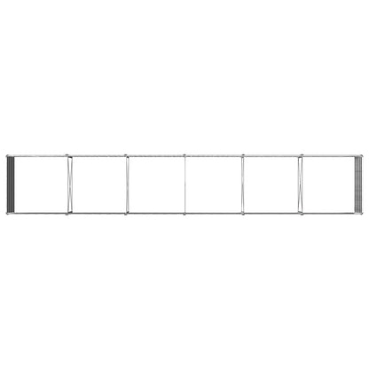 Raised Garden Bed Silver 480 x 80 x 55 cm galvanized