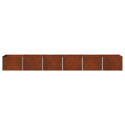 Raised Garden Bed Rusty 480 x 80 x 55 cm corton