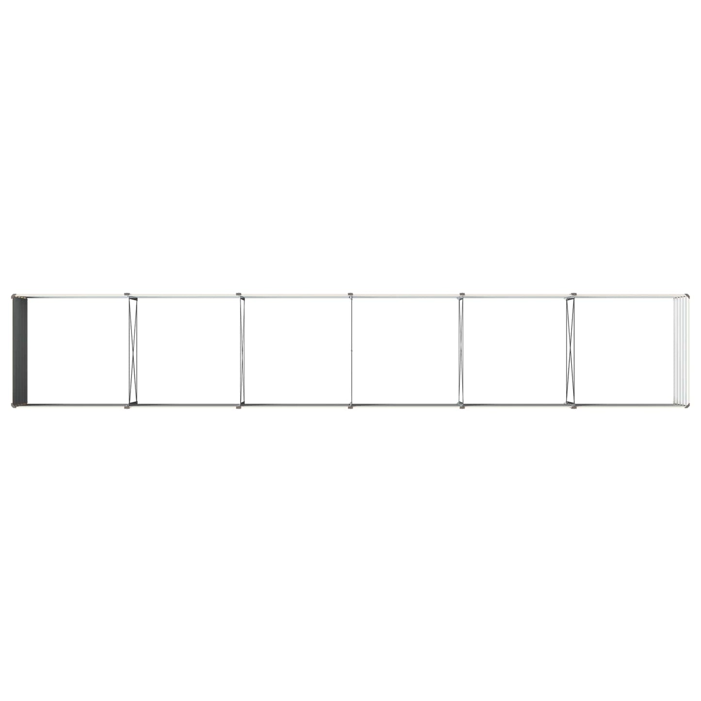 Raised Garden Bed Ivory 480 x 80 x 55 cm cold-rolled steel