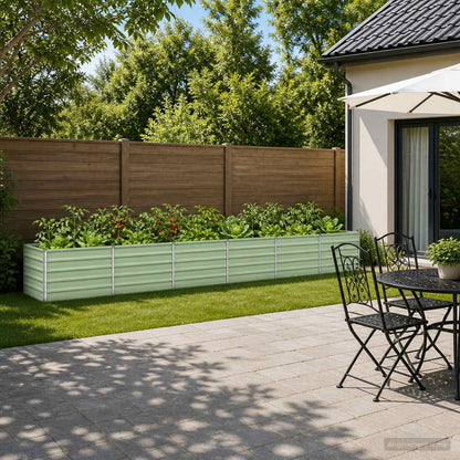 Raised Garden Bed Pastel Green 480 x 80 x 55 cm