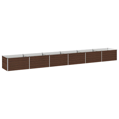 Raised Garden Bed Black 600 x 80 x 55 cm cold-rolled steel