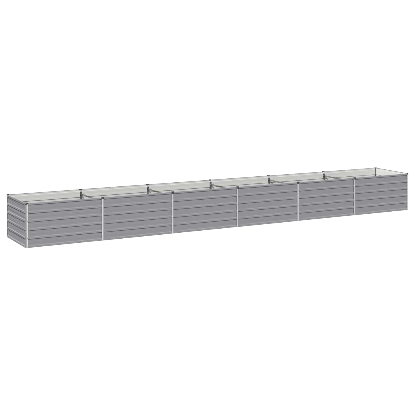 Raised Garden Bed Grey 600 x 80 x 55 cm cold-rolled steel