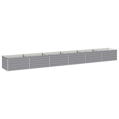 Raised Garden Bed Grey 600 x 80 x 55 cm cold-rolled steel